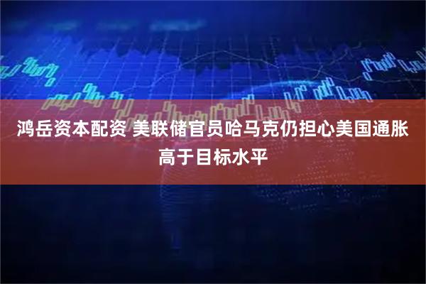 鸿岳资本配资 美联储官员哈马克仍担心美国通胀高于目标水平