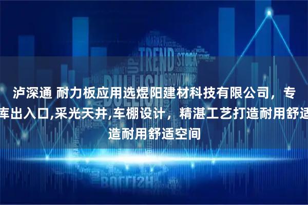 泸深通 耐力板应用选煜阳建材科技有限公司，专注车库出入口,采光天井,车棚设计，精湛工艺打造耐用舒适空间